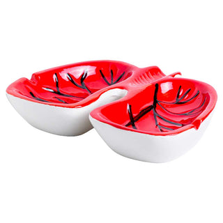 6" Lung Ceramic Ashtray - Assorted