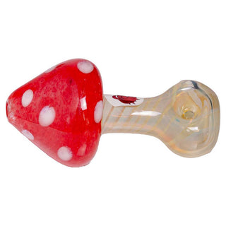 Blowfish Glassworks 4" Mushroom Fumed Glass Hand Pipe - Assorted