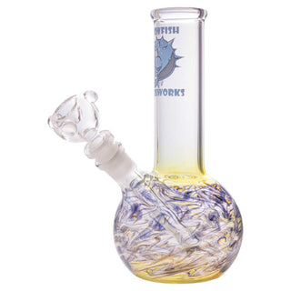 Blowfish Glassworks Wrap and Raked 8" Bubble Bottom Water PIpe