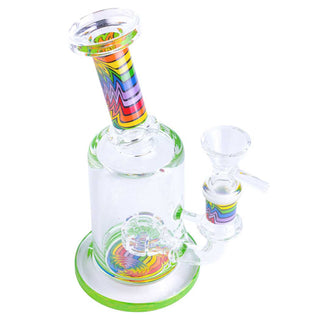 Rainbow Dab Rig 7" Glass Water Pipe