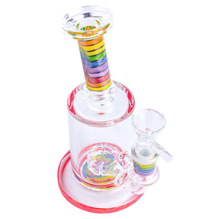 Rainbow Dab Rig 7" Glass Water Pipe