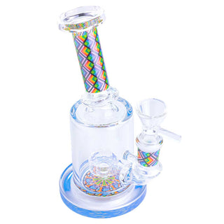 Rainbow Dab Rig 7" Glass Water Pipe