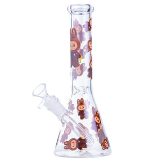 Something Labubu-Style Realistic Beaker 10.5" Glass Water Pipe