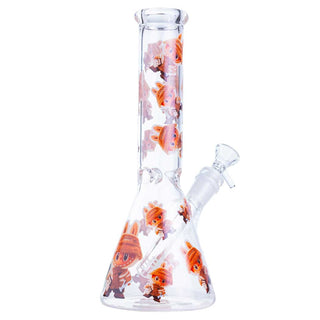 Something Labubu-Style Realistic Beaker 10.5" Glass Water Pipe