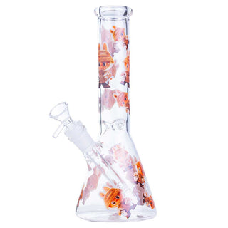 Something Labubu-Style Realistic Beaker 10.5" Glass Water Pipe