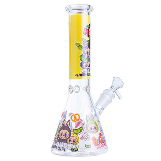 Something Labubu-Style Cartoon Beaker 10.5" Glass Water Pipe