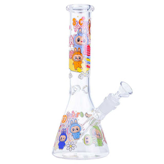 Something Labubu-Style Cartoon Beaker 10.5" Glass Water Pipe