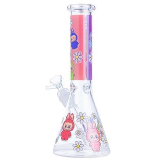 Something Labubu-Style Cartoon Beaker 10.5" Glass Water Pipe