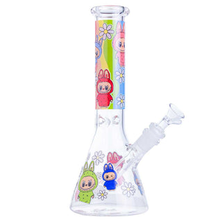 Something Labubu-Style Cartoon Beaker 10.5" Glass Water Pipe