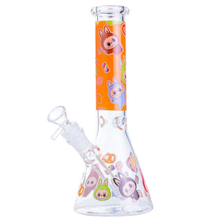 Something Labubu-Style Cartoon Beaker 10.5" Glass Water Pipe