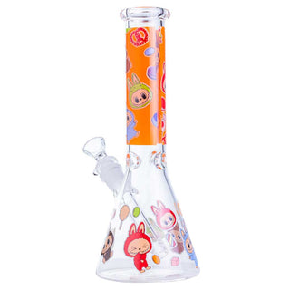 Something Labubu-Style Cartoon Beaker 10.5" Glass Water Pipe