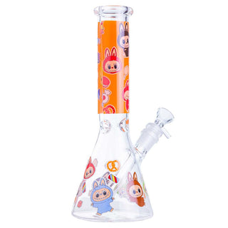 Something Labubu-Style Cartoon Beaker 10.5" Glass Water Pipe