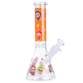 Something Labubu-Style Cartoon Beaker 10.5" Glass Water Pipe