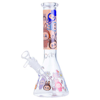 Something Labubu-Style Cartoon Beaker 10.5" Glass Water Pipe