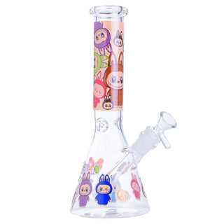 Something Labubu-Style Cartoon Beaker 10.5" Glass Water Pipe