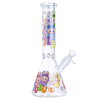 Something Labubu-Style Cartoon Beaker 10.5" Glass Water Pipe
