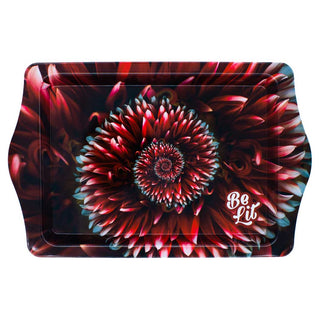 Be Lit Red Spiral Small Rolling Tray