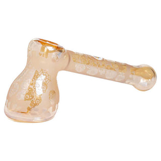 The Crush Glass Electroplated Etched Hammer Hand Pipe