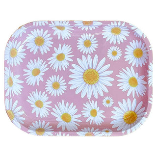 Canna Style Mini Daisy Metal Rolling Tray