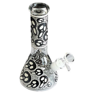 Canna Style 8" Ghostface Glow-in-the-Dark Water Pipe