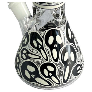 Canna Style 8" Ghostface Glow-in-the-Dark Water Pipe