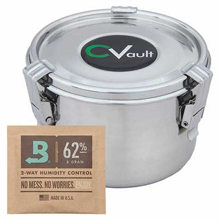CVault storage containers are manufactured with 304 food-grade stainless steel