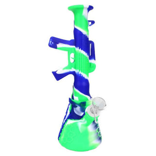 Gun Style 11.5" Silicone Beaker Water Pipe