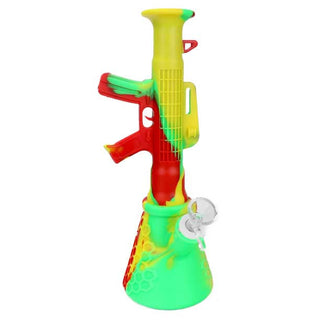 Gun Style 11.5" Silicone Beaker Water Pipe