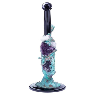 Envy Brazilian Agate Electroformed 12" Water Pipe