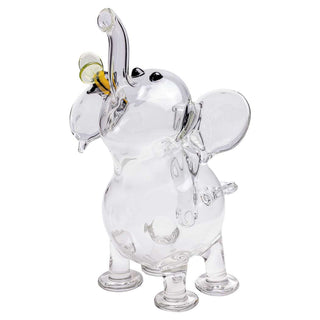 Flame Princess Large Clear Elephant 9" Water Pipe