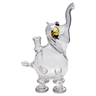 Flame Princess Large Clear Elephant 9" Water Pipe