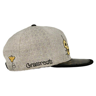 Grassroots BeeSlick Molecule Tan Snapback Hat