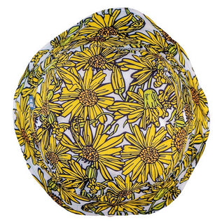 Grassroots Janis Joplin Yellow Daisies Reversible Bucket Hat
