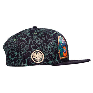 Grassroots Stanley Mouse Mandolin Jester Never Summer Green Rose Snapback Hat