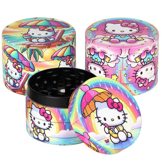 Kitty 4-Piece Aluminum Herb Grinder 2" - Assorted