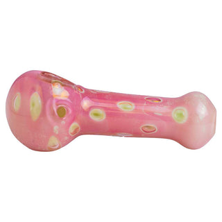 Gold Fumed Head with Bubbles 5" Spoon Hand Pipe - Assorted