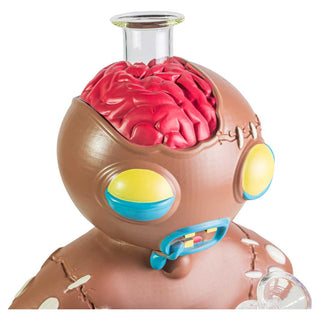 Zombie Gingerbread Man 10.5" Silicone Water Pipe