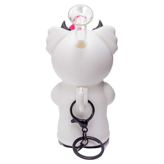 Cat with Bow Silicone 4.50" Water Pipe