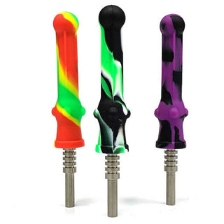 Silicone Nectar Collector with 14.5mm Titanium Tip