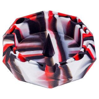 Silicone Spiked Ashtray with Storage Slots