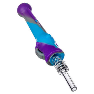 Silicone 6.75" Nectar Collector with Quartz Tip