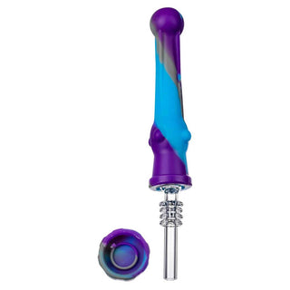 Silicone 6.75" Nectar Collector with Quartz Tip