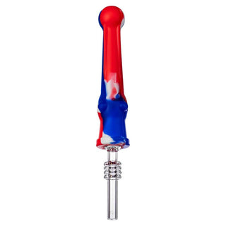 Silicone 6.75" Nectar Collector with Quartz Tip