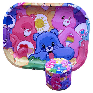 High Dreams Cute Bears Rolling Tray and Grinder Set
