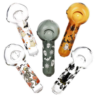 Pulsar Halloween Spoon Hand Pipe 4.5" - Assorted