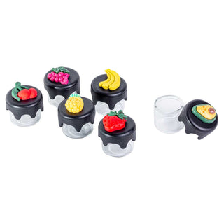 3ml Glass Jar with Silicone Lid - Assorted