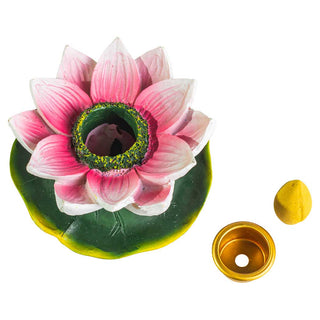 Fujima Zen 3" Polyresin Mini Backflow Incense Burner - Assorted Style