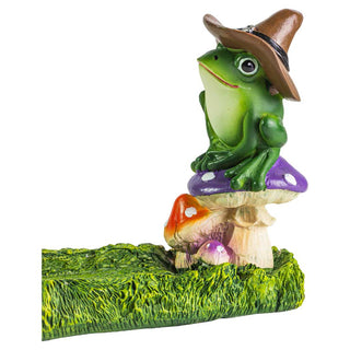 Magical Frog 10" Polyresin Incense Burner