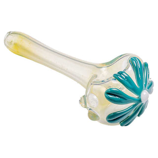 Kyle White Wild Flower 5" Spoon Hand Pipe