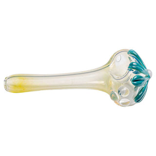 Kyle White Wild Flower 5" Spoon Hand Pipe